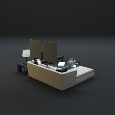 现代沙发茶几组合