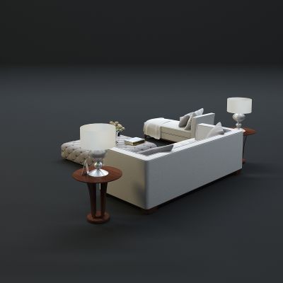 现代沙发茶几组合