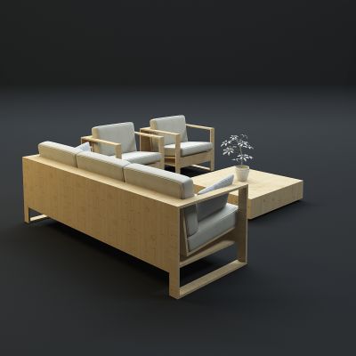  现代沙发茶几组合