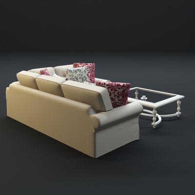 现代沙发茶几组合