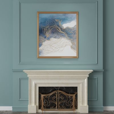 现代家居组合，饰品，沙发柜子挂画