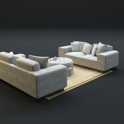 现代沙发茶几组合