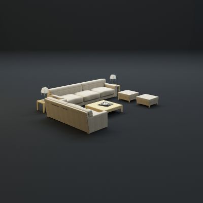  现代沙发茶几组合