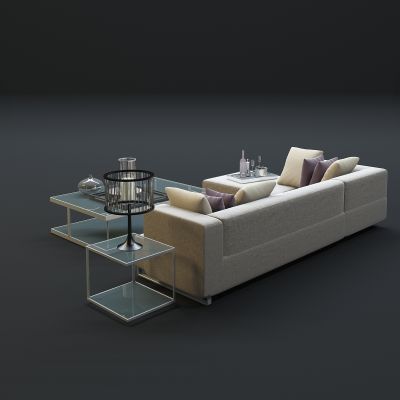 现代沙发茶几组合