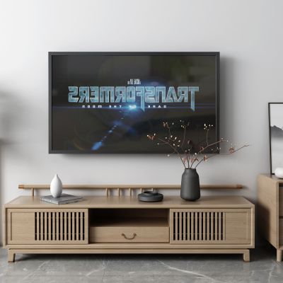 新中式电视柜 盆栽