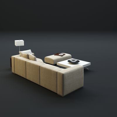 现代沙发茶几组合