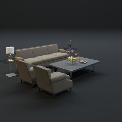 现代沙发茶几组合