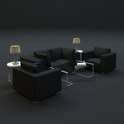 现代沙发茶几组合