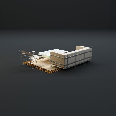 现代沙发茶几组合