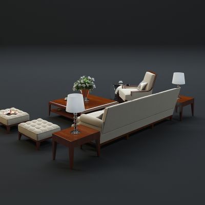 现代沙发茶几组合