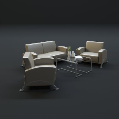 现代沙发茶几组合