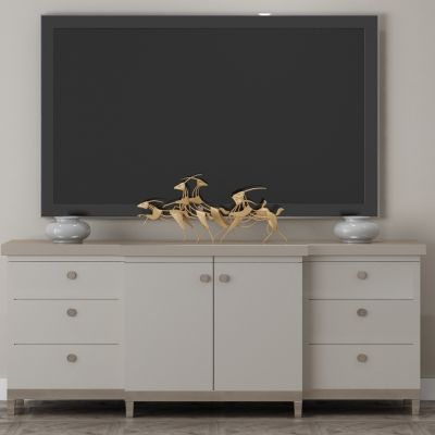 现代家居组合，饰品，沙发柜子挂画