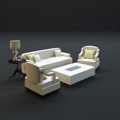 现代沙发茶几组合