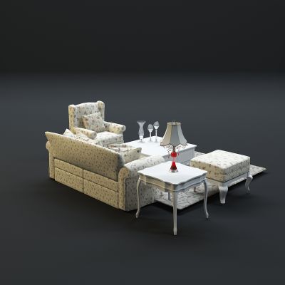 现代沙发茶几组合