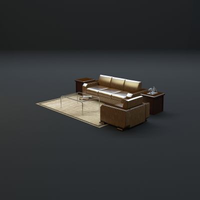 现代沙发茶几组合