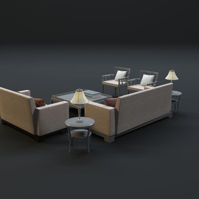 现代沙发茶几组合