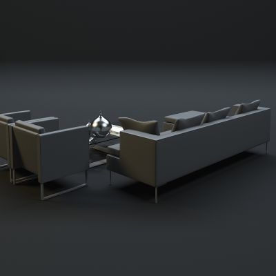 现代沙发茶几组合