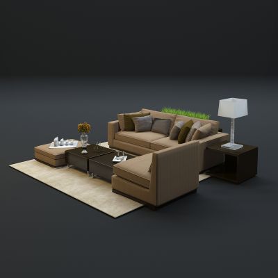 现代沙发茶几组合