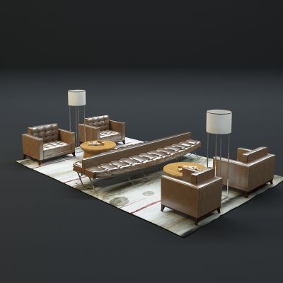 现代沙发茶几组合