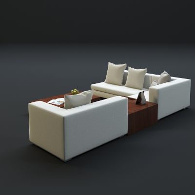 现代沙发茶几组合