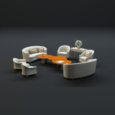 现代沙发茶几组合