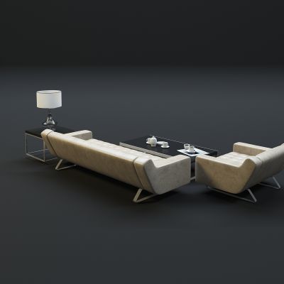 现代沙发茶几组合