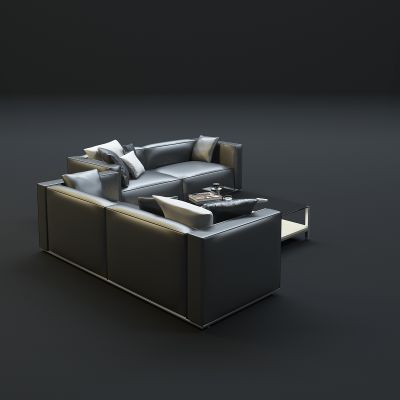 现代沙发茶几组合