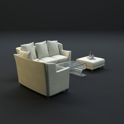 现代沙发茶几组合