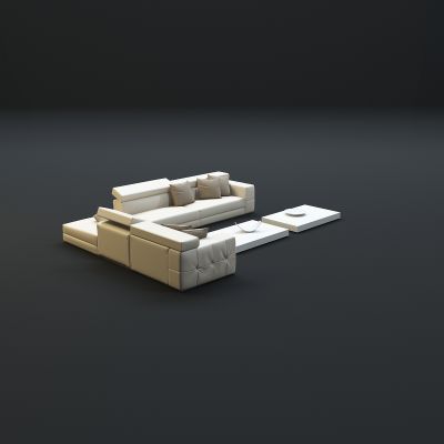 现代沙发茶几组合