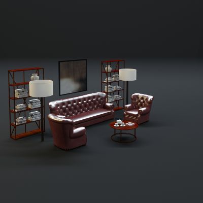  现代沙发茶几组合