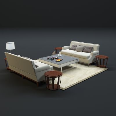 现代沙发茶几组合