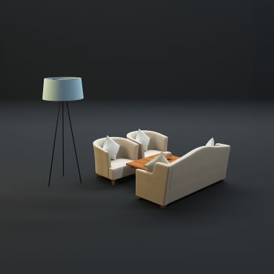 现代沙发茶几组合