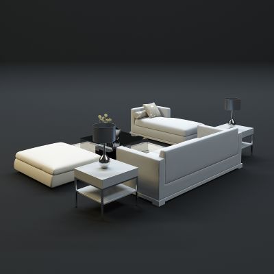 现代沙发茶几组合