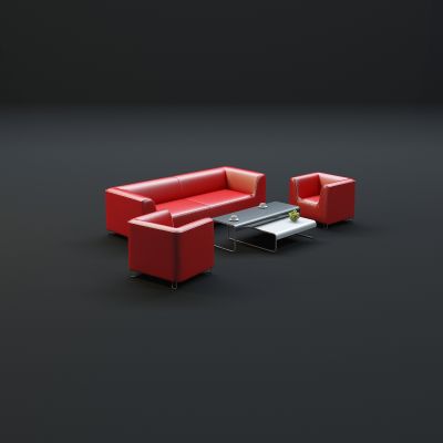 现代沙发茶几组合