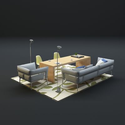 现代沙发茶几组合