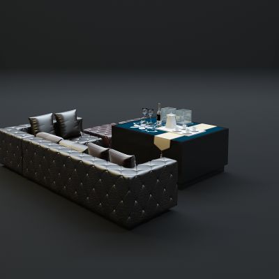 现代沙发茶几组合