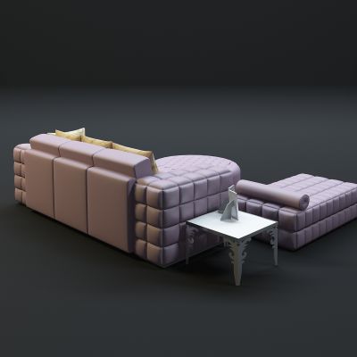 现代沙发茶几组合