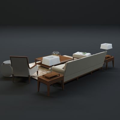 现代沙发茶几组合