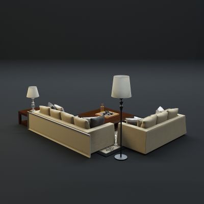 现代沙发茶几组合
