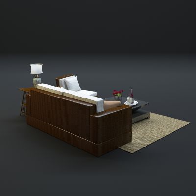 现代沙发茶几组合