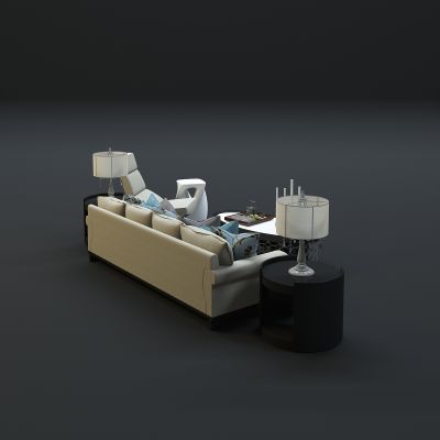 现代沙发茶几组合