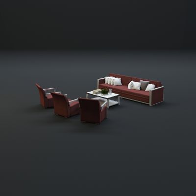 现代沙发茶几组合