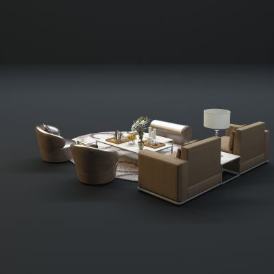 现代沙发茶几组合