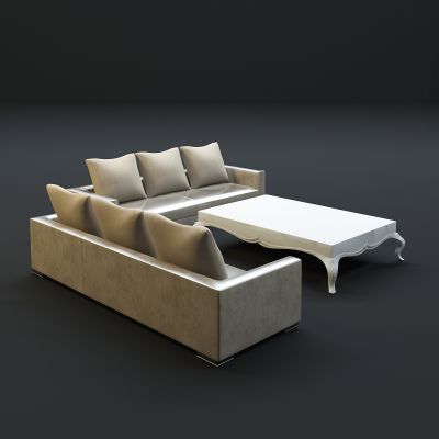 现代沙发茶几组合