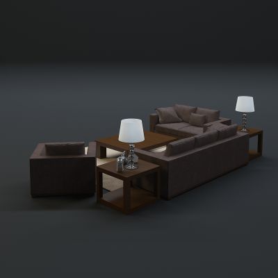 现代沙发茶几组合