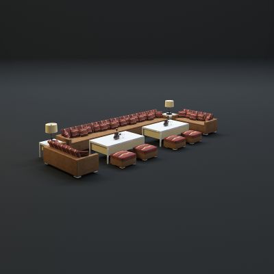 现代沙发茶几组合