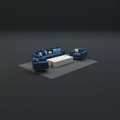 现代沙发茶几组合