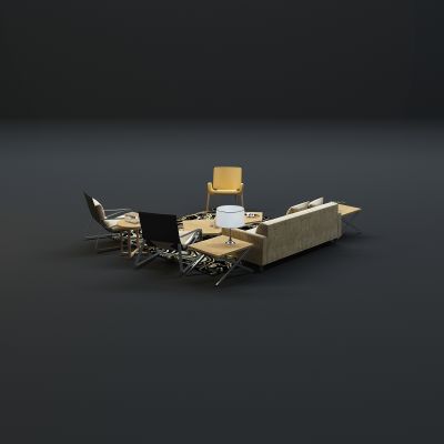 现代沙发茶几组合