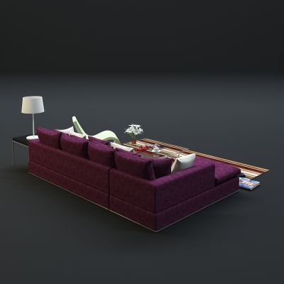 现代沙发茶几组合