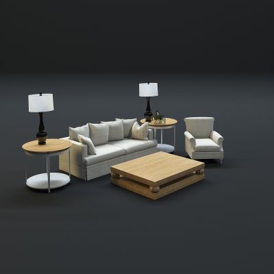 现代沙发茶几组合